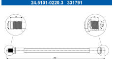 Brzdová hadice ATE 24.5101-0220.3