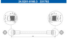 Brzdová hadice ATE 24.5201-0160.3