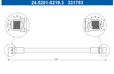 Brzdová hadice ATE 24.5201-0219.3