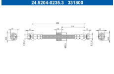 Brzdová hadice ATE 24.5204-0235.3