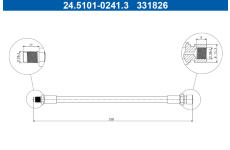 Brzdová hadice ATE 24.5101-0241.3