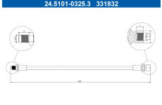 Brzdová hadice ATE 24.5101-0325.3