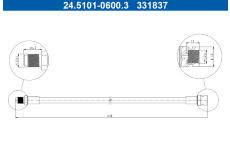 Brzdová hadice ATE 24.5101-0600.3