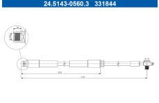 Brzdová hadice ATE 24.5143-0560.3