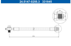 Brzdová hadica ATE 24.5147-0255.3