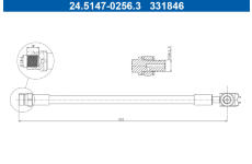 Brzdová hadica ATE 24.5147-0256.3