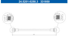 Brzdová hadice ATE 24.5201-0250.3