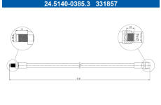Brzdová hadice ATE 24.5140-0385.3