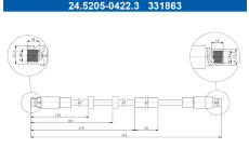 Brzdová hadice ATE 24.5205-0422.3
