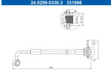 Brzdová hadice ATE 24.5298-0330.3