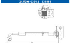 Brzdová hadica ATE 24.5298-0334.3