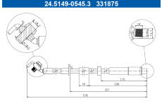 Brzdová hadice ATE 24.5149-0545.3