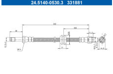 Brzdová hadice ATE 24.5140-0530.3
