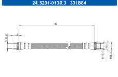 Brzdová hadica ATE 24.5201-0130.3