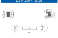 Brzdová hadica ATE 24.5201-0287.3