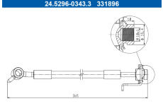Brzdová hadice ATE 24.5296-0343.3