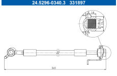 Brzdová hadice ATE 24.5296-0340.3