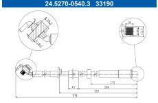 Brzdová hadice ATE 24.5270-0540.3