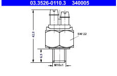 Spínač brzdového světla ATE 03.3526-0110.3