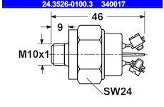 Spinac brzdoveho svetla ATE 24.3526-0100.3