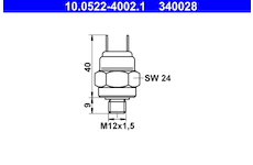 Tlakový spínač hydraulické brzdy ATE 10.0522-4002.1