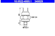 Tlakový spínač hydraulické brzdy ATE 10.0522-4005.1