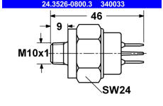 Spinac brzdoveho svetla ATE 24.3526-0800.3