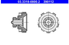 Sada na opravy, hlavní brzdový válec ATE 03.3318-0800.2
