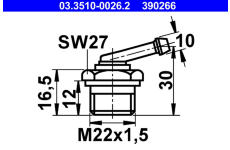 Adaptér brzdového vedení ATE 03.3510-0026.2