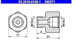 Adaptér brzdového vedení ATE 03.3510-0100.1