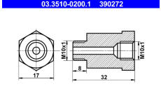 Adaptér brzdového vedení ATE 03.3510-0200.1