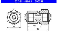 Adaptér brzdového vedení ATE 03.3511-1100.1