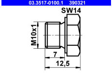 závit motorové svíčky ATE 03.3517-0100.1