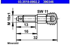 Odvzdusnovaci sroub/ventil ATE 03.3518-0902.2