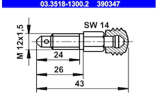 Odvzdusnovaci sroub/ventil ATE 03.3518-1300.2