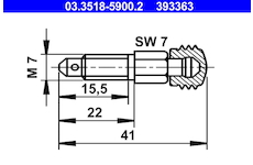 Odvzdusnovaci sroub/ventil ATE 03.3518-5900.2