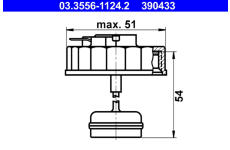 Uzaver, nadrz brzdove kapaliny ATE 03.3556-1124.2