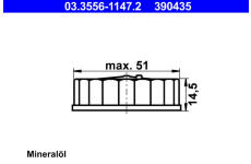 Uzaver, nadrz brzdove kapaliny ATE 03.3556-1147.2