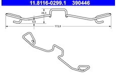 Pruzina, brzdovy trmen ATE 11.8116-0299.1