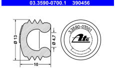 Uzatvárací-/ochranný kryt ATE 03.3590-0700.1