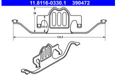 Pružina, brzdový třmen ATE 11.8116-0330.1