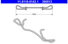 Pružina, brzdový třmen ATE ATE 11.8116-0143.1
