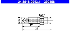 Odvzdusnovaci sroub/ventil ATE 24.3518-0013.1