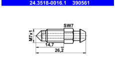 Odvzdušňovací šroub / ventil ATE 24.3518-0016.1
