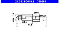 Odvzdusnovaci sroub/ventil ATE 24.3518-0019.1