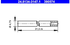 Brzdové potrubí ATE 24.8134-3147.1