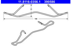 Pružina, brzdový třmen ATE 11.8116-0356.1
