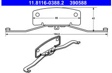 Pruzina, brzdovy trmen ATE 11.8116-0388.2