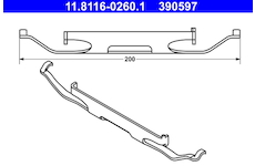 Pruzina, brzdovy trmen ATE 11.8116-0260.1