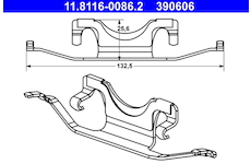 Pruzina, brzdovy trmen ATE 11.8116-0086.2